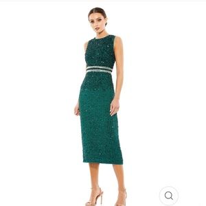 Mac Duggal Deep Emerald Sequin Dress